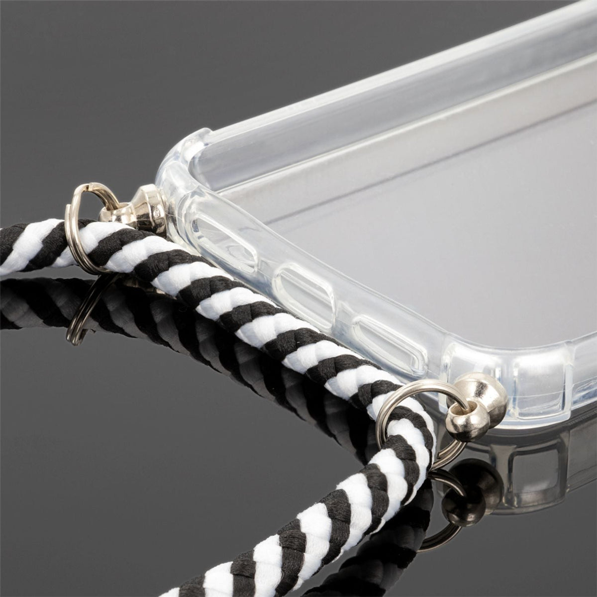 NALIA Handykette für iPhone 11 – Transparentes Hybrid-Case & Band – HANGIT (Anti-Gelb Rückseite & Verstellbar) – Marke aus Berlin