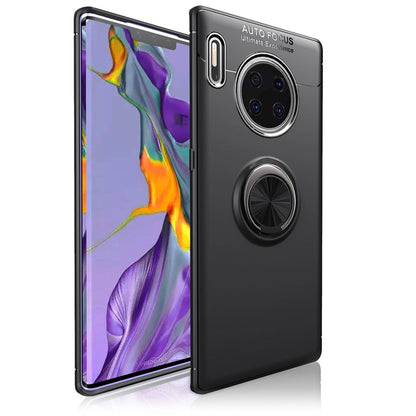 NALIA Ring Handyhülle kompatibel mit Huawei Mate 30 Pro / Mate 30 Pro 5G Hülle, Silikon mit 360 Grad Finger-Halter für magnetische KFZ-Halterung, Schutzhülle Cover Phone Case Handy-Tasche Schutz Etui