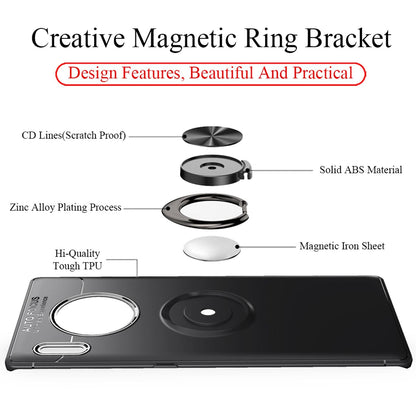 NALIA Ring Handyhülle kompatibel mit Huawei Mate 30 Pro / Mate 30 Pro 5G Hülle, Silikon mit 360 Grad Finger-Halter für magnetische KFZ-Halterung, Schutzhülle Cover Phone Case Handy-Tasche Schutz Etui