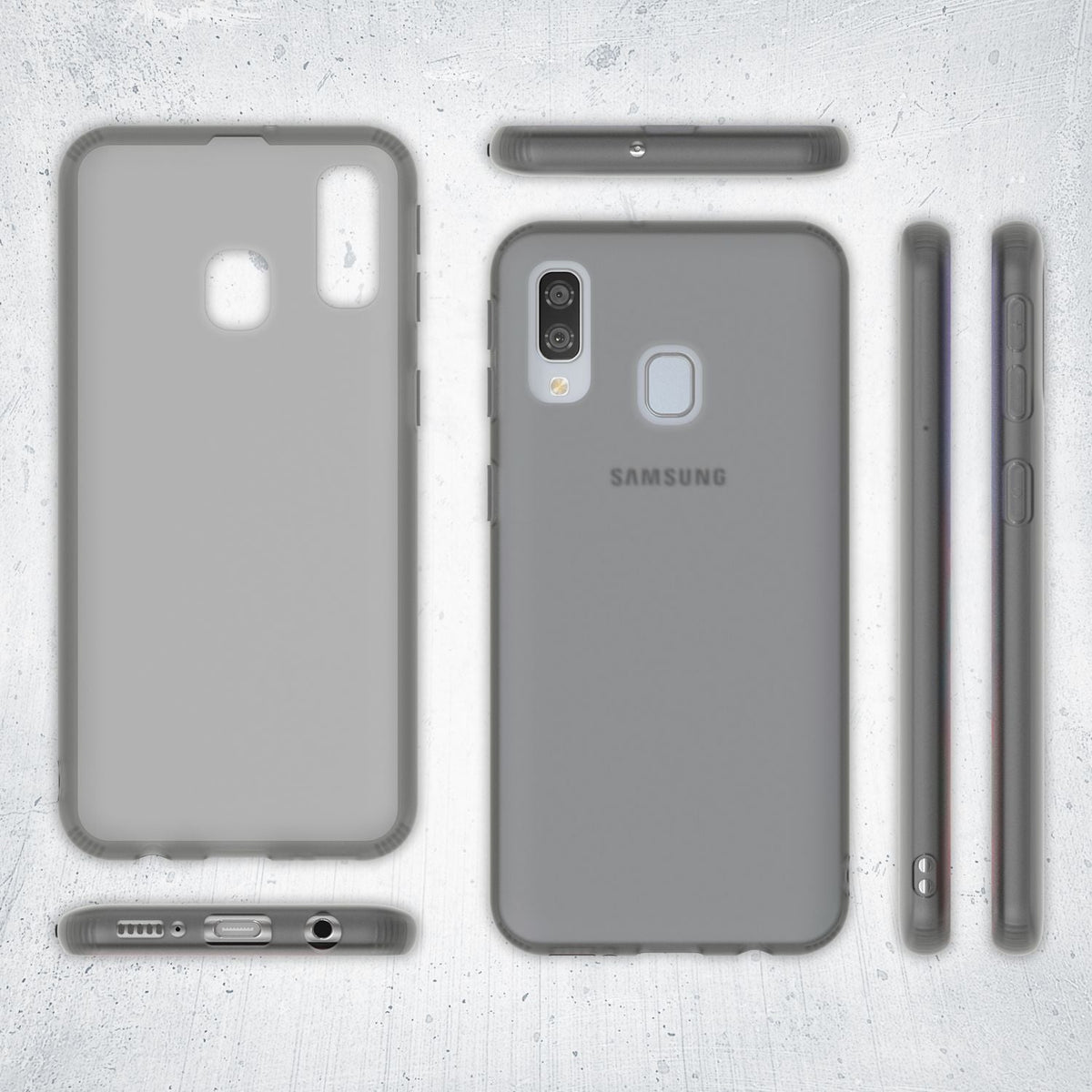 NALIA Silikonhülle kompatibel mit Samsung Galaxy A40 Hülle, Dünne Durchsichtige Handyhülle Ultra-Slim Phone Case Cover, Weiche TPU Gummi Schutzhülle Silikon Handy-Tasche Soft Bumper