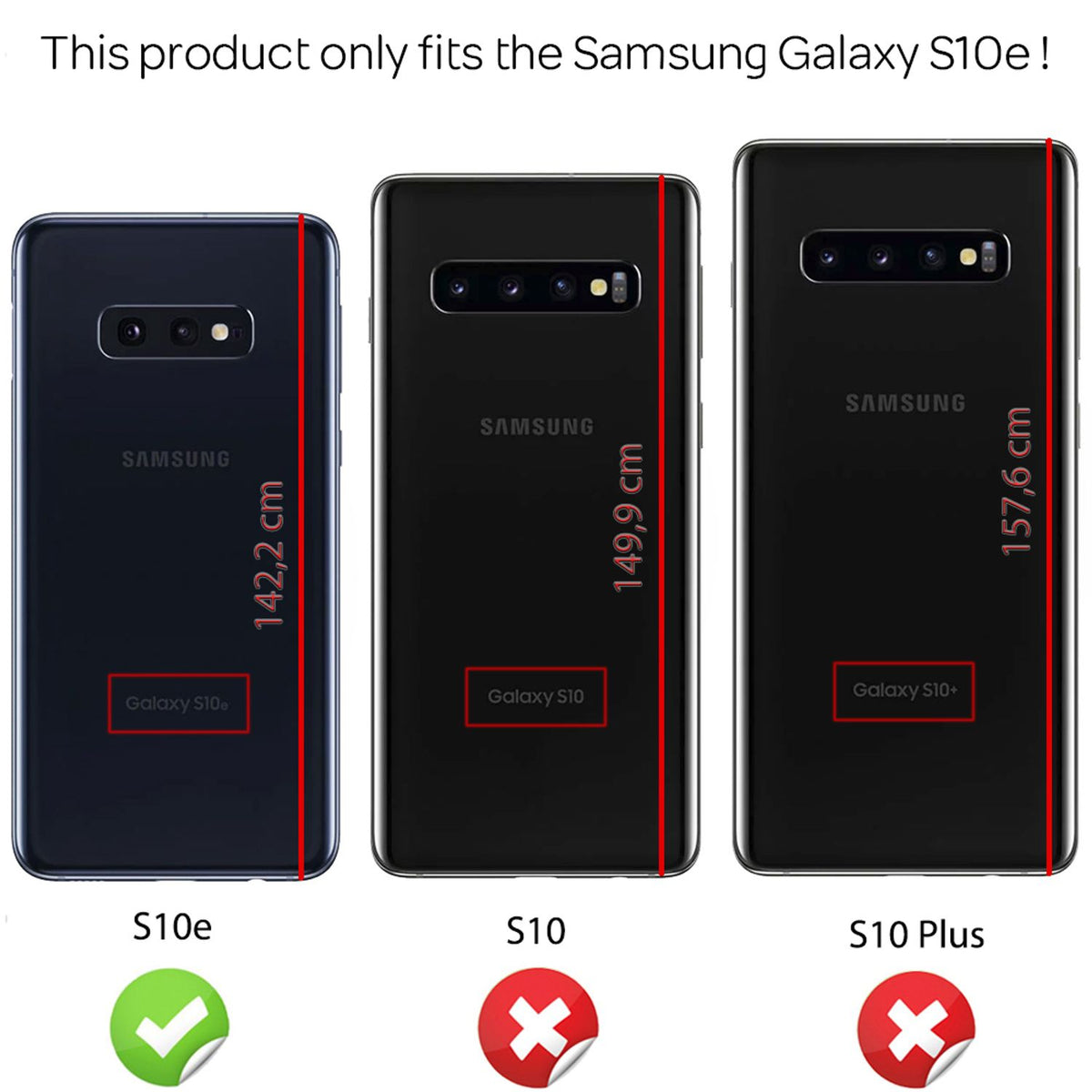 NALIA Schutzhülle kompatibel mit Samsung Galaxy S10e Hülle, Case mit Spiegel & Kartenfächern & Magnet-Verschluss, Glänzendes Kunst-Leder Etui Handy-Tasche Mirror Hard-Cover Handyhülle