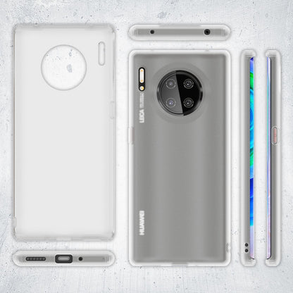NALIA Silikonhülle kompatibel mit Huawei Mate 30 Pro Hülle, Dünne Durchsichtige Handyhülle Ultra-Slim Phone Case Cover, Weiche TPU Gummi Schutzhülle Silikon Handy-Tasche Soft Bumper