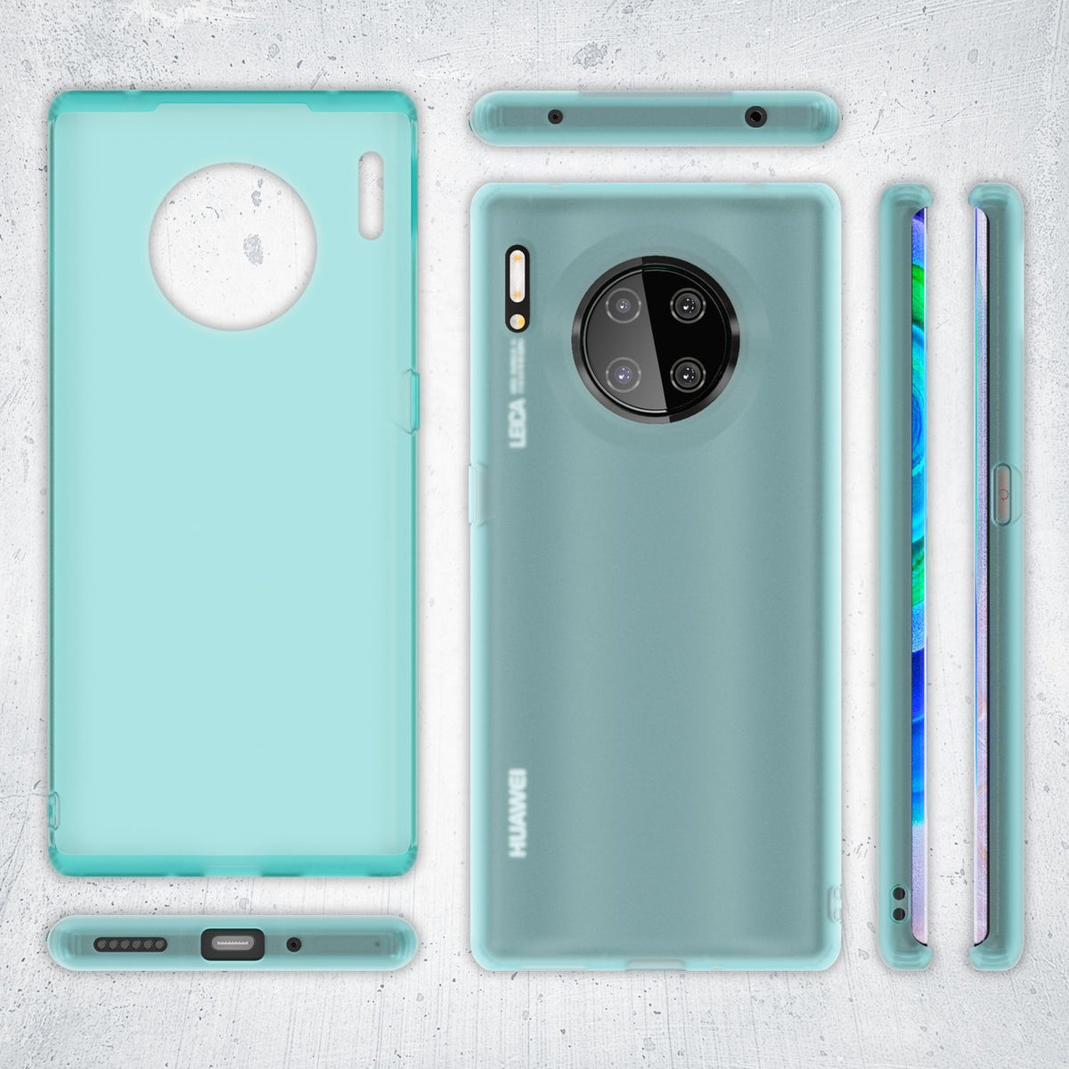 NALIA Silikonhülle kompatibel mit Huawei Mate 30 Pro Hülle, Dünne Durchsichtige Handyhülle Ultra-Slim Phone Case Cover, Weiche TPU Gummi Schutzhülle Silikon Handy-Tasche Soft Bumper