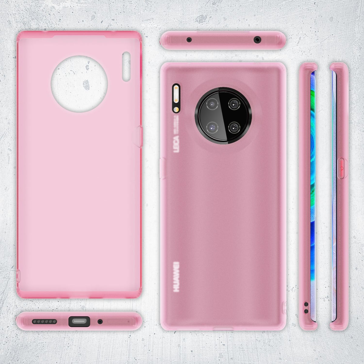 NALIA Silikonhülle kompatibel mit Huawei Mate 30 Pro Hülle, Dünne Durchsichtige Handyhülle Ultra-Slim Phone Case Cover, Weiche TPU Gummi Schutzhülle Silikon Handy-Tasche Soft Bumper