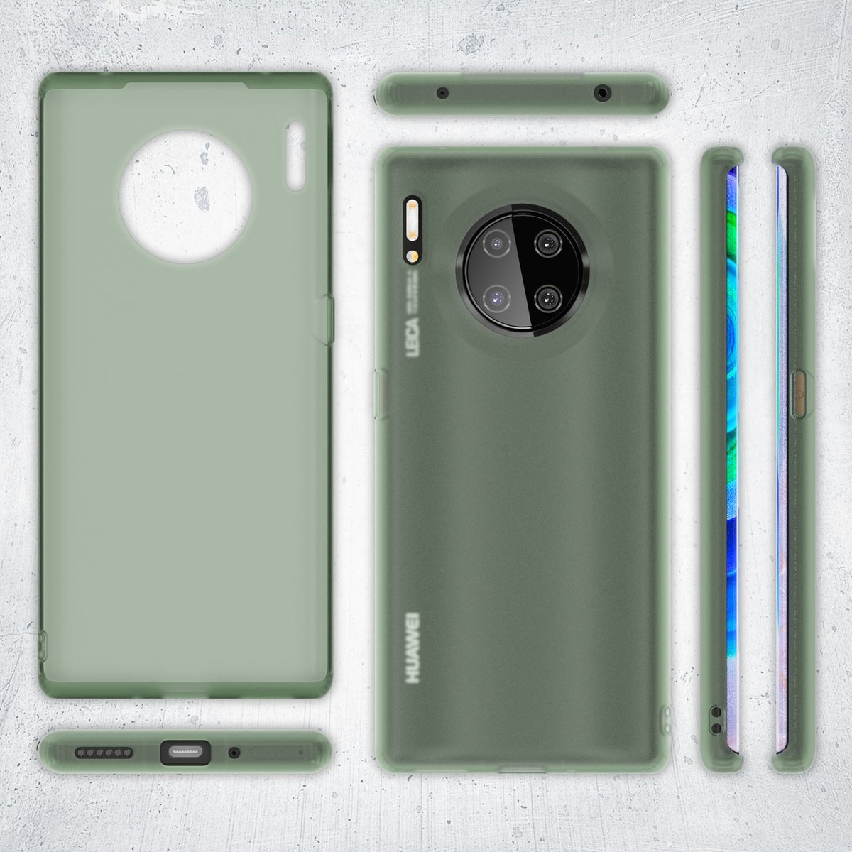 NALIA Silikonhülle kompatibel mit Huawei Mate 30 Pro Hülle, Dünne Durchsichtige Handyhülle Ultra-Slim Phone Case Cover, Weiche TPU Gummi Schutzhülle Silikon Handy-Tasche Soft Bumper