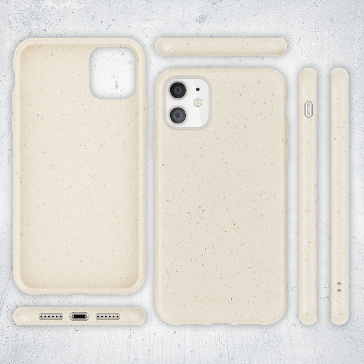 NALIA Bio Hülle kompatibel mit iPhone 11 Handyhülle, Nachhaltiges & Biologisch abbaubares Case Fair Eco Cover, Dünne Ökologische Schutzhülle, Weicher Veganer Premium Phone Bumper