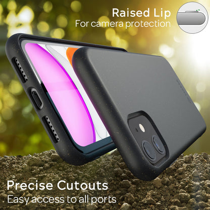 NALIA Bio Hülle kompatibel mit iPhone 11 Handyhülle, Nachhaltiges & Biologisch abbaubares Case Fair Eco Cover, Dünne Ökologische Schutzhülle, Weicher Veganer Premium Phone Bumper