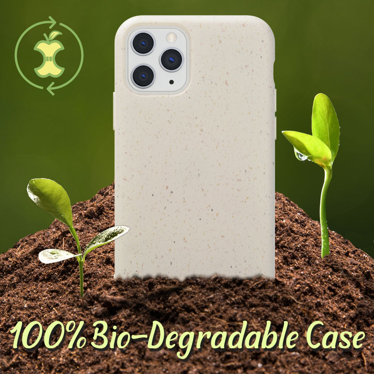 NALIA Handyhülle für iPhone 11 Pro – Weizenstroh Case (Pflanzenbasiert) – BIOVERA – Matt & Stoßfest (Vegan) – Marke aus Berlin
