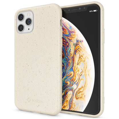 NALIA Handyhülle für iPhone 11 Pro – Weizenstroh Case (Pflanzenbasiert) – BIOVERA – Matt & Stoßfest (Vegan) – Marke aus Berlin