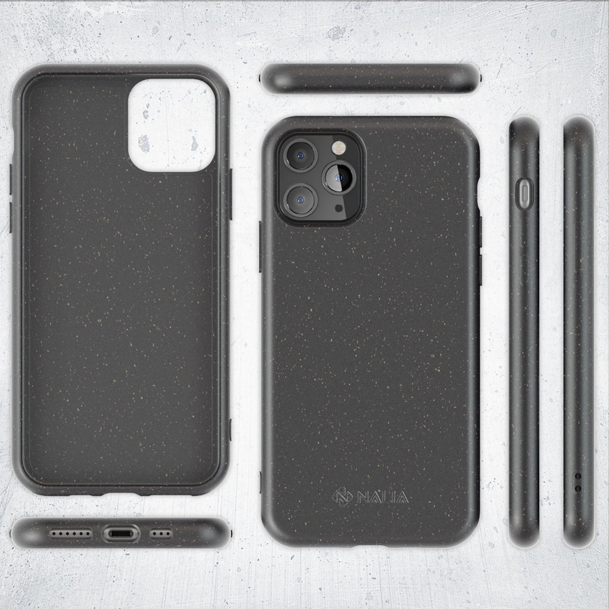 NALIA Handyhülle für iPhone 11 Pro – Weizenstroh Case (Pflanzenbasiert) – BIOVERA – Matt & Stoßfest (Vegan) – Marke aus Berlin