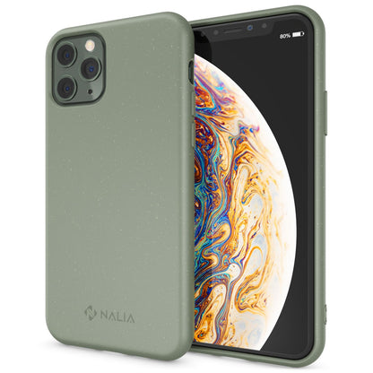 NALIA Handyhülle für iPhone 11 Pro – Weizenstroh Case (Pflanzenbasiert) – BIOVERA – Matt & Stoßfest (Vegan) – Marke aus Berlin