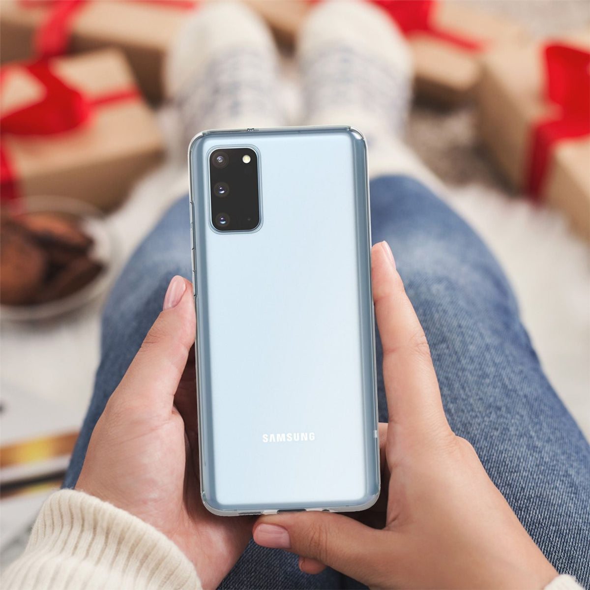 NALIA Transparente Silikonhülle für Samsung Galaxy S20 – Anti-Gelb & Rutschfest – GLAZE (Handyhülle Kristallklar, Schlank & Stoßfest) – Marke aus Berlin