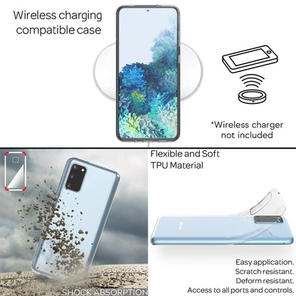 NALIA Transparente Silikonhülle für Samsung Galaxy S20 – Anti-Gelb & Rutschfest – GLAZE (Handyhülle Kristallklar, Schlank & Stoßfest) – Marke aus Berlin