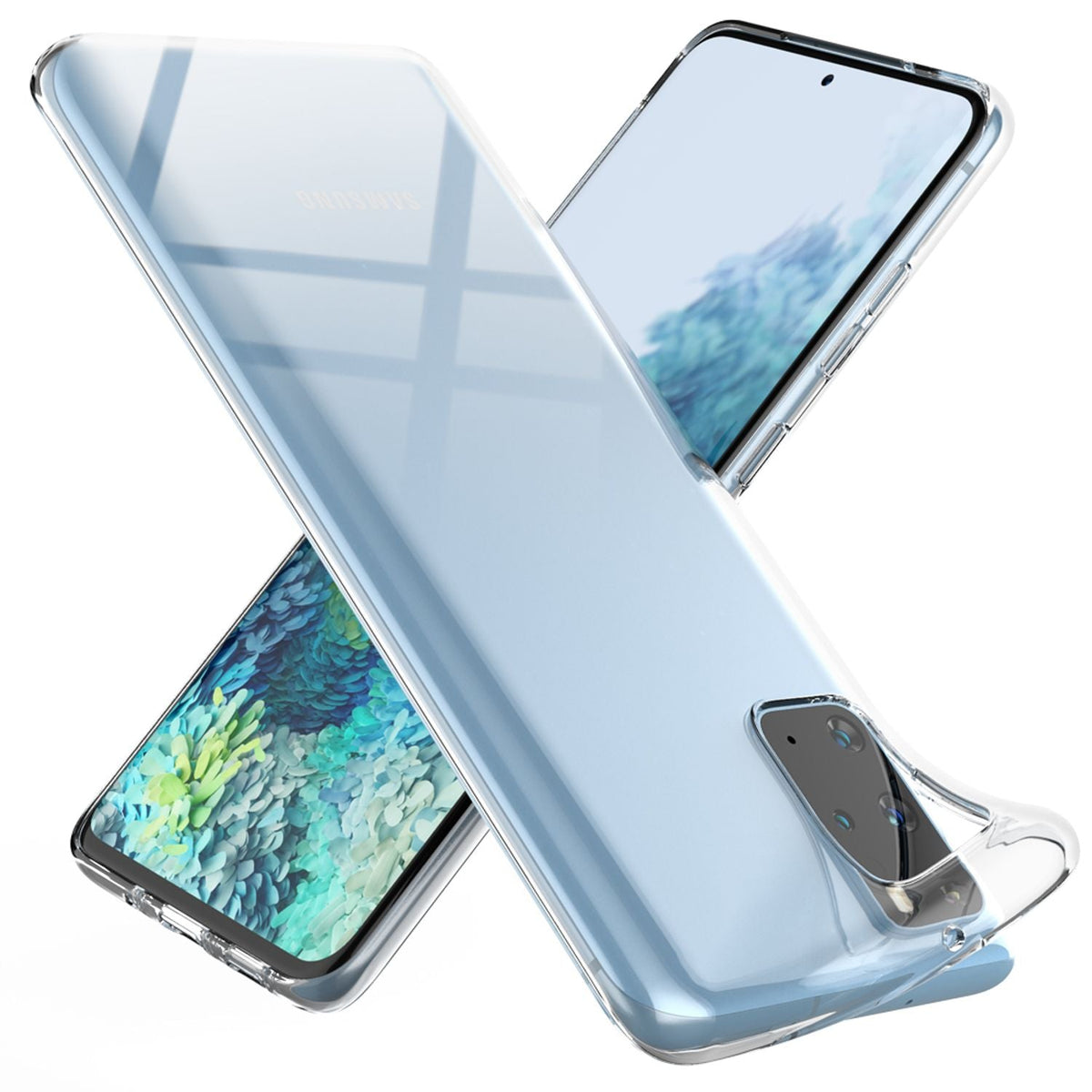NALIA Transparente Silikonhülle für Samsung Galaxy S20 Plus – Anti-Gelb & Rutschfest – GLAZE (Handyhülle Kristallklar, Schlank & Stoßfest) – Marke aus Berlin