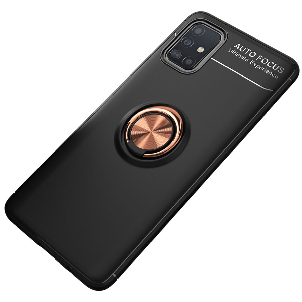 NALIA Ringhülle für Samsung Galaxy A51 – Ring-Ständer 360° & für Magnet-Halter – GRIP360 (Mattiertes Silikon Case) – Marke aus Berlin