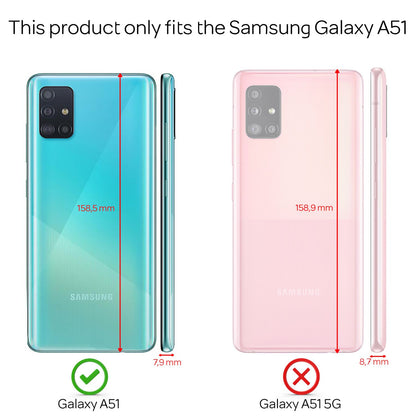 NALIA Ringhülle für Samsung Galaxy A51 – Ring-Ständer 360° & für Magnet-Halter – GRIP360 (Mattiertes Silikon Case) – Marke aus Berlin