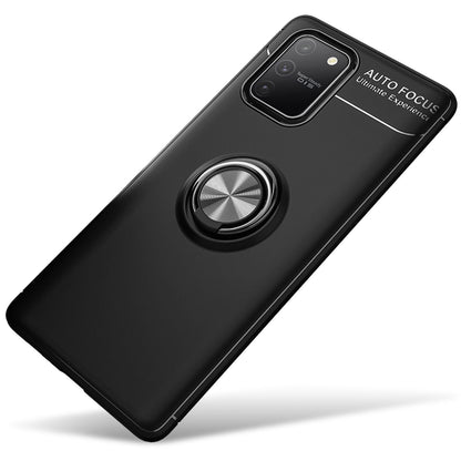 NALIA Ring Handyhülle kompatibel mit Samsung Galaxy S10 Lite Hülle, Silikon Cover mit 360-Grad Finger-Halter für magnetische KFZ-Halterung, Schutzhülle Phone Case Handy-Tasche Bumper