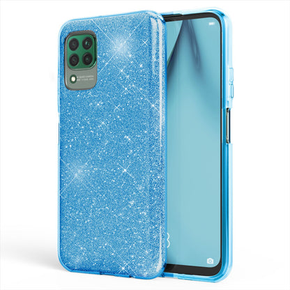 NALIA Glitzerhülle für Huawei P40 Lite – Funkelnder Glitzer-Look & Grip – SHINEPOP (Silikon Case) – Marke aus Berlin