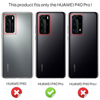 NALIA Silikonhülle für Huawei P40 Pro – Rutschfest & Matt – VORTEX (Gebürstete Optik & Carbon Design) – Marke aus Berlin