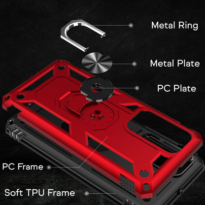 NALIA Ring Handyhülle kompatibel mit Huawei P40 Hülle, Kratzfeste Schutzhülle mit 360° Finger-Halter, Dünnes Silikon Cover Innen & Hardcase, Phone Case für magnetische KFZ-Halterung