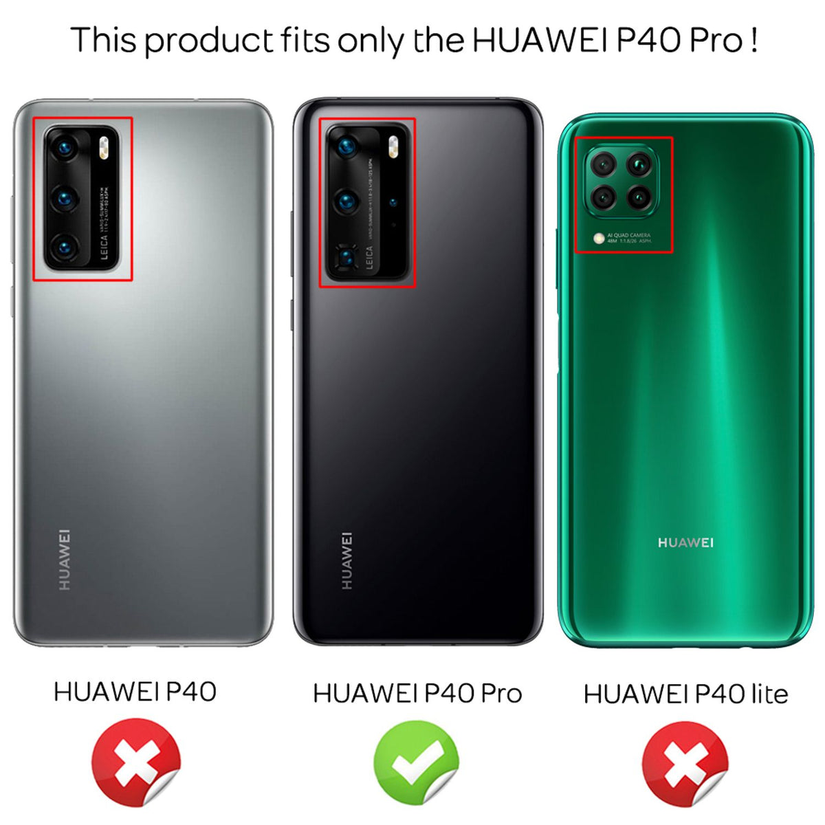 NALIA 360° Hülle für Huawei P40 Pro – Vorne & Hinten Schutz – 360GUARD (Full-Body Case) – Marke aus Berlin