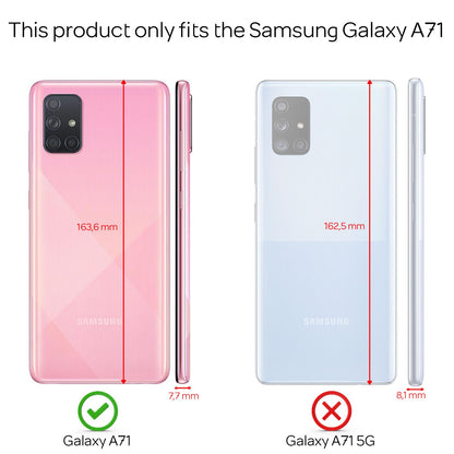NALIA 360 Grad Case kompatibel mit Samsung Galaxy A71 Hülle, Silikon Full-Body Handyhülle Rundum Cover Dünn, Komplett-Schutz & Displayschutz Phone Bumper Ganzkörper Schutzhülle TPU Etui - Transparent