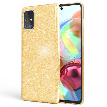 NALIA Glitzerhülle für Samsung Galaxy A51 – Funkelnder Glitzer-Look & Grip – SHINEPOP (Silikon Case) – Marke aus Berlin