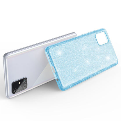 NALIA Glitzerhülle für Samsung Galaxy A51 – Funkelnder Glitzer-Look & Grip – SHINEPOP (Silikon Case) – Marke aus Berlin