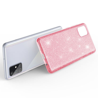 NALIA Glitzerhülle für Samsung Galaxy A51 – Funkelnder Glitzer-Look & Grip – SHINEPOP (Silikon Case) – Marke aus Berlin