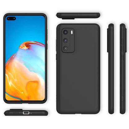 NALIA 360 Grad Handyhülle kompatibel mit Huawei P40 Hülle, Full-Cover & Glas vorne hinten Rundum Doppel-Schutz, Dünn Ganzkörper Phone Case Etui Handy-Tasche, Bumper & Displayschutz