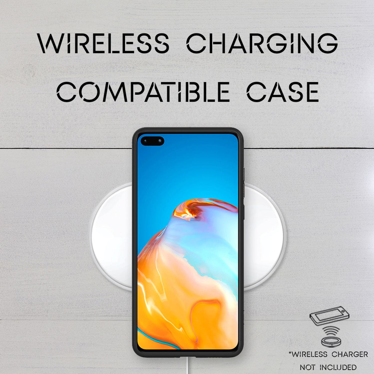 NALIA 360 Grad Handyhülle kompatibel mit Huawei P40 Hülle, Full-Cover & Glas vorne hinten Rundum Doppel-Schutz, Dünn Ganzkörper Phone Case Etui Handy-Tasche, Bumper & Displayschutz