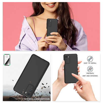NALIA 360 Grad Handyhülle kompatibel mit Huawei P40 Hülle, Full-Cover & Glas vorne hinten Rundum Doppel-Schutz, Dünn Ganzkörper Phone Case Etui Handy-Tasche, Bumper & Displayschutz