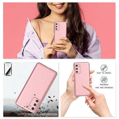 NALIA 360 Grad Handyhülle kompatibel mit Huawei P40 Hülle, Full-Cover & Glas vorne hinten Rundum Doppel-Schutz, Dünn Ganzkörper Phone Case Etui Handy-Tasche, Bumper & Displayschutz