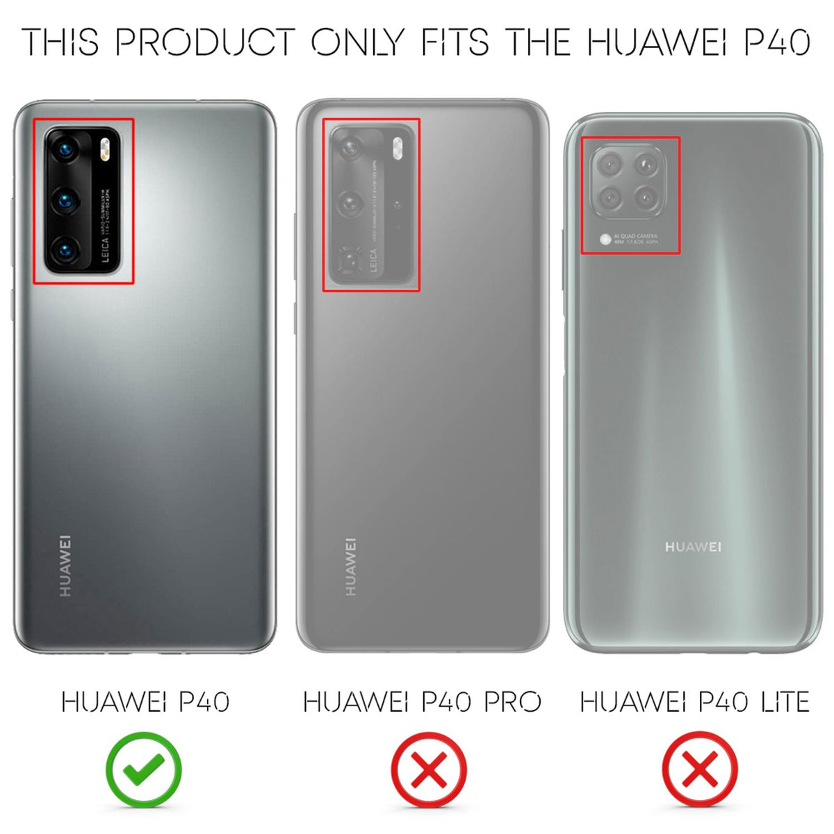 NALIA 360 Grad Handyhülle kompatibel mit Huawei P40 Hülle, Full-Cover & Glas vorne hinten Rundum Doppel-Schutz, Dünn Ganzkörper Phone Case Etui Handy-Tasche, Bumper & Displayschutz