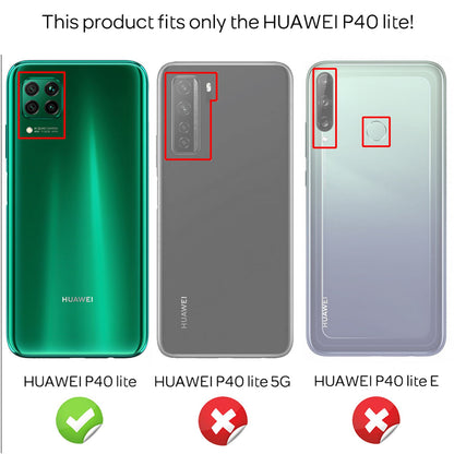 NALIA 360 Grad Handyhülle kompatibel mit Huawei P40 lite Hülle, Full-Cover & Glas vorne hinten Rundum Doppel-Schutz, Dünn Ganzkörper Phone Case Handy-Tasche, Bumper & Displayschutz