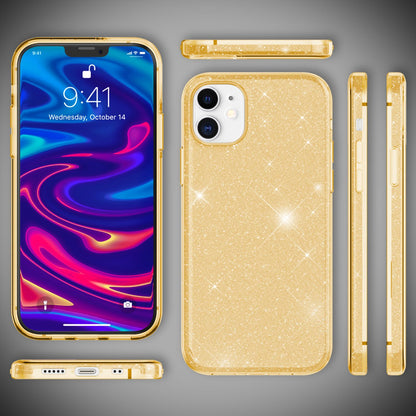 NALIA Glitzerhülle für iPhone 12 Mini – Funkelnder Glitzer-Look & Grip – SHINEPOP (Silikon Case) – Marke aus Berlin