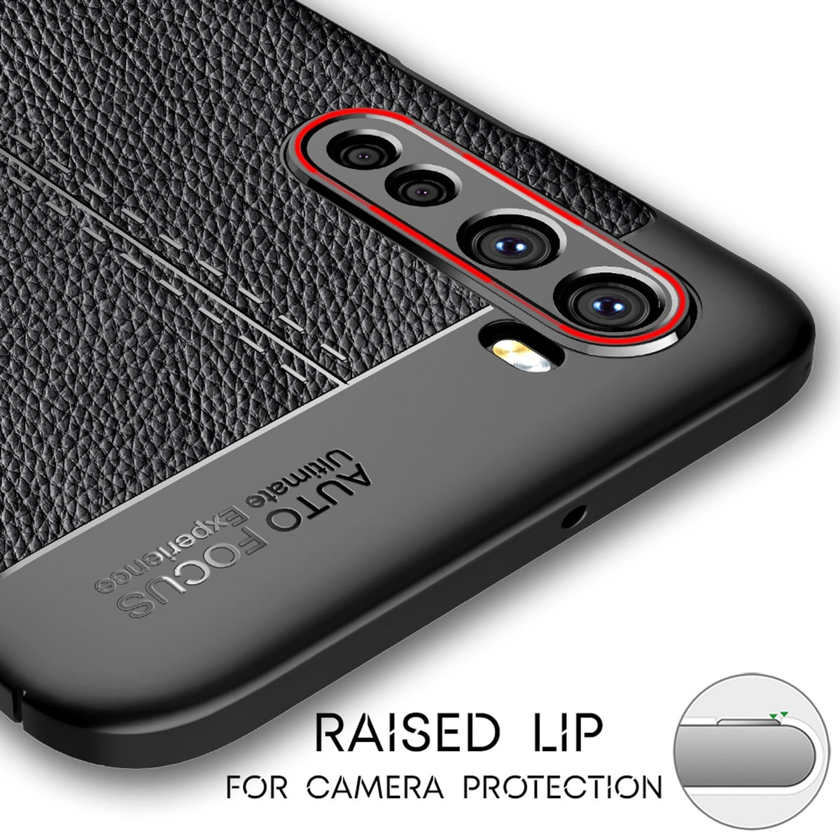 NALIA Design Case kompatibel mit OnePlus Nord Hülle, Leder Look Stylische Handyhülle Stoßfeste Silikon Schutzhülle, Slim Phone Backcover Bumper Skin Dünne Handy-Tasche Cover Etui Kratzfest - Schwarz