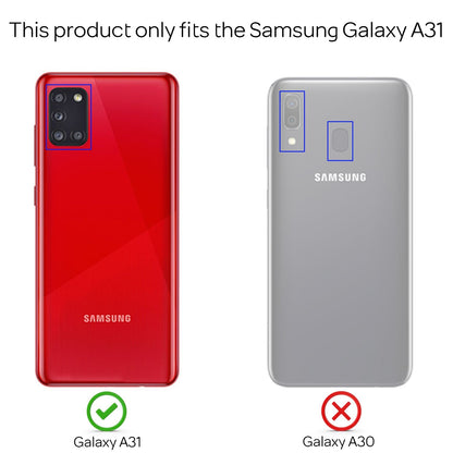 NALIA Klare Schutzhülle kompatibel mit Samsung Galaxy A31 Hülle, Transparentes Kratzfestes Hard Backcover & Silikon Bumper, Durchsichtige Kunststoff Handyhülle Phone Case, Schutz Cover Handy-Tasche