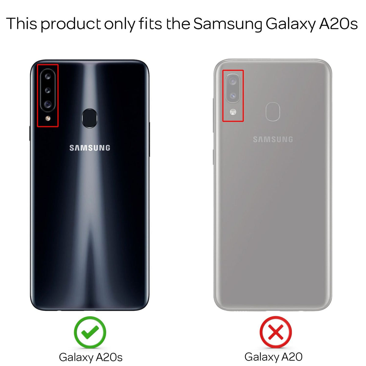 NALIA Transparente Hülle für Samsung Galaxy A20s – Harte Rückseite & Silikon Rand – IGNITE (Stoßfeste Handyhülle & Verstärkte Ecken) – Marke aus Berlin