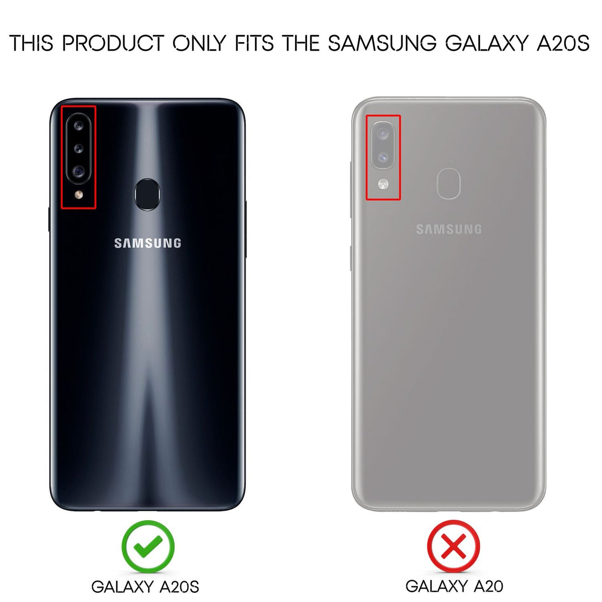 NALIA Design Case kompatibel mit Samsung Galaxy A20s Hülle, Leder Look Stylische Handyhülle Stoßfeste Silikon Schutzhülle, Slim Phone Backcover Skin Dünne Handy-Tasche Cover Etui Robust - Schwarz