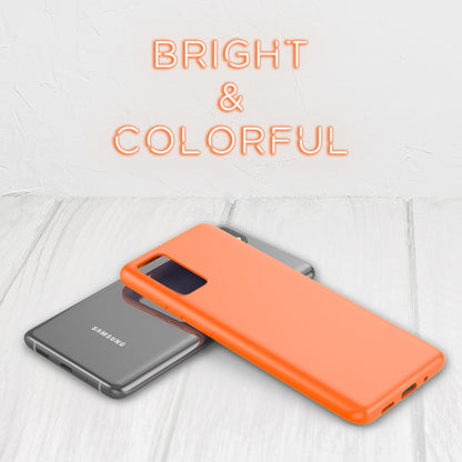NALIA Neon Silikonhülle für Samsung Galaxy S20 FE – Soft-Touch & Signal-Neon – NEONSHOCK (Matte Schutzhülle) – Marke aus Berlin