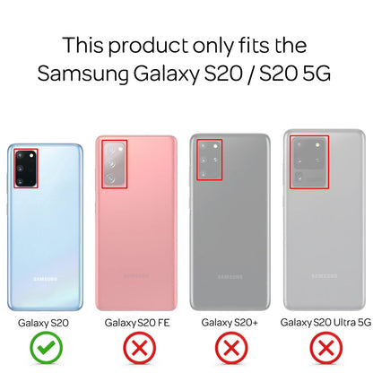 NALIA Transparente Hülle für Samsung Galaxy S20 – Harte Rückseite & Silikon Rand – IGNITE (Stoßfeste Handyhülle & Verstärkte Ecken) – Marke aus Berlin