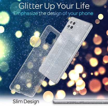 NALIA Glitzerhülle für Samsung Galaxy A42 5G – Funkelndes Silikon Case – DAZZLIN (Transparent & Stoßfest) – Marke aus Berlin