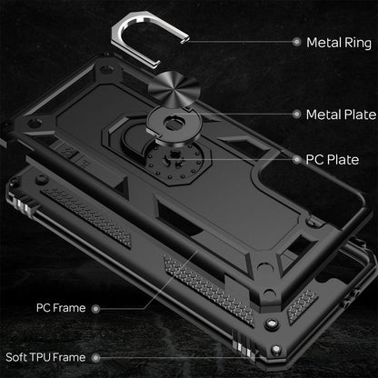 NALIA Panzerhülle für Samsung Galaxy S21 Plus – Ring-Ständer 360° & Magnet-Halterung Kompatibel – RINGDEFEND (Stoßfestes Outdoor Case) – Marke aus Berlin