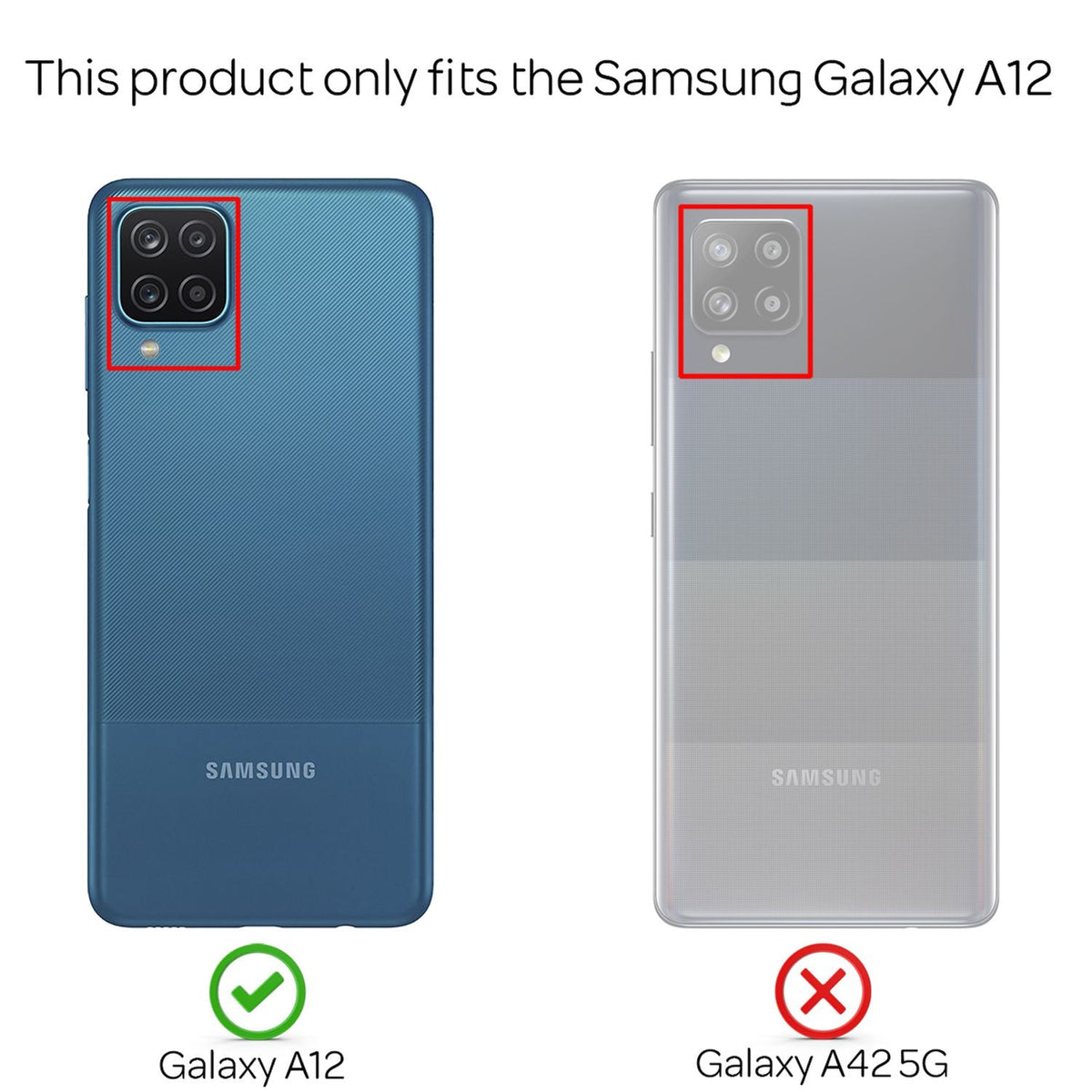NALIA Handykette für Samsung Galaxy A12 – Transparentes Hybrid-Case & Band – HANGIT (Anti-Gelb Rückseite & Verstellbar) – Marke aus Berlin