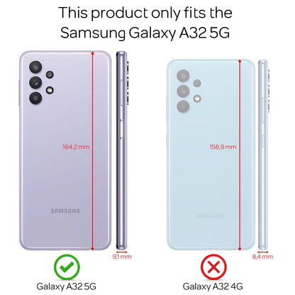 NALIA Glitzerhülle für Samsung Galaxy A32 5G – Funkelnder Glitzer-Look & Grip – SHINEPOP (Silikon Case) – Marke aus Berlin