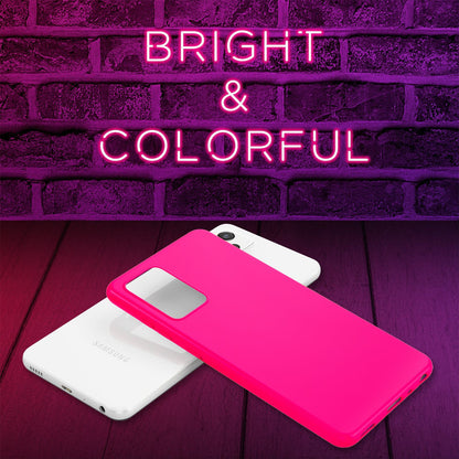 NALIA Neon Silikonhülle für Samsung Galaxy A52 / A52 5G / A52s 5G – Soft-Touch & Signal-Neon – NEONSHOCK (Matte Schutzhülle) – Marke aus Berlin