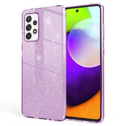 NALIA Glitzerhülle für Samsung Galaxy A52 / A52 5G / A52s 5G – Funkelnder Glitzer-Look & Grip – SHINEPOP (Silikon Case) – Marke aus Berlin