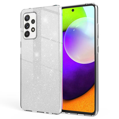 NALIA Glitzerhülle für Samsung Galaxy A52 / A52 5G / A52s 5G – Funkelnder Glitzer-Look & Grip – SHINEPOP (Silikon Case) – Marke aus Berlin