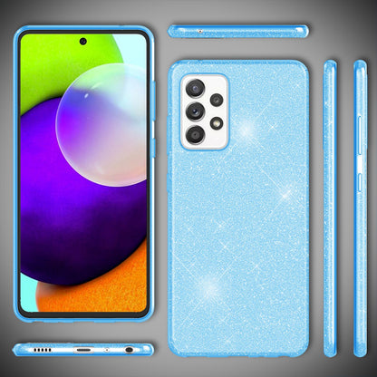 NALIA Glitzerhülle für Samsung Galaxy A52 / A52 5G / A52s 5G – Funkelnder Glitzer-Look & Grip – SHINEPOP (Silikon Case) – Marke aus Berlin